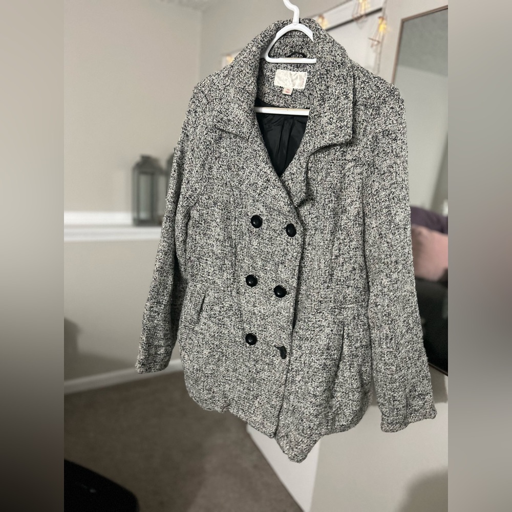 Xhilaration Women’s XX-Large Peacoat Black/White Blend Knit